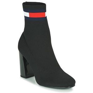 tommy hilfiger heeled sock boots